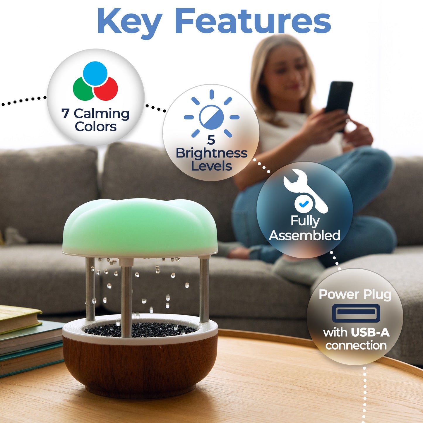 Calming Cloud – Tabletop Water Fountain