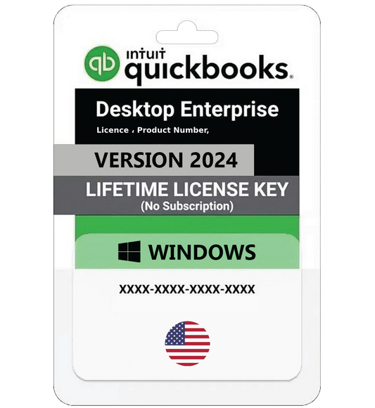 Intuit QuickBooks Desktop Enterprise 2024 One-Time Purchase